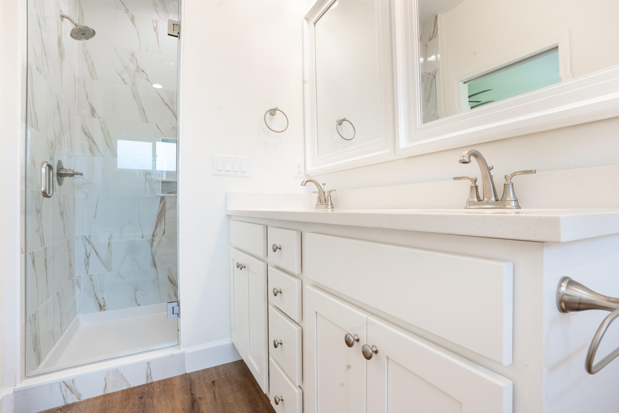 110 2nd Avenue Shalimar, FL 32579 - Photo 14 of 15 a bathroom with a sink and a mirror