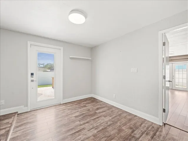 wooden floor in an empty room