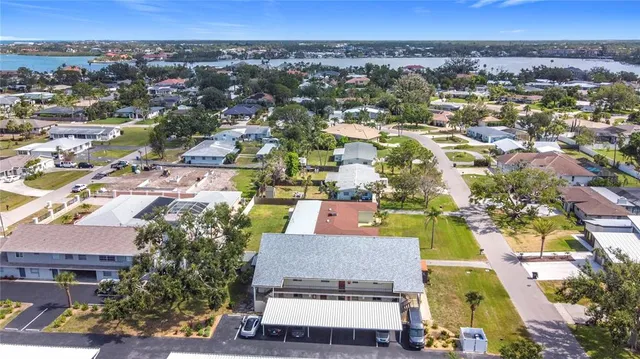 an aerial view of a city