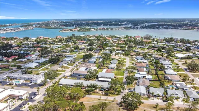 an aerial view of a city