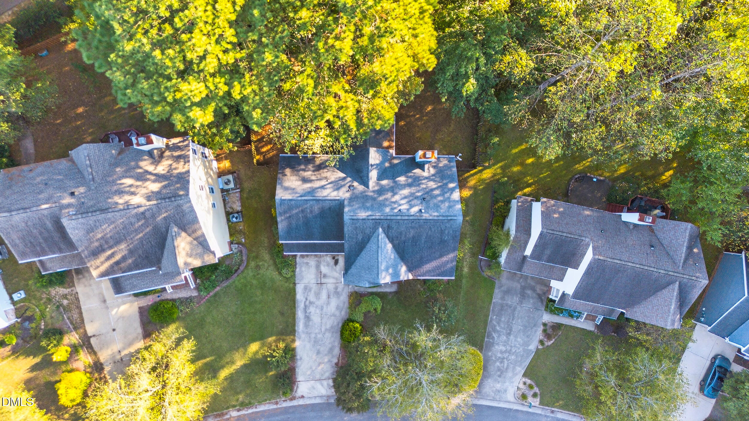 105 Point Harbor Drive Cary, NC 27519 - Photo 37 of 39 an aerial view of a house with a yard basket ball court and outdoor seating