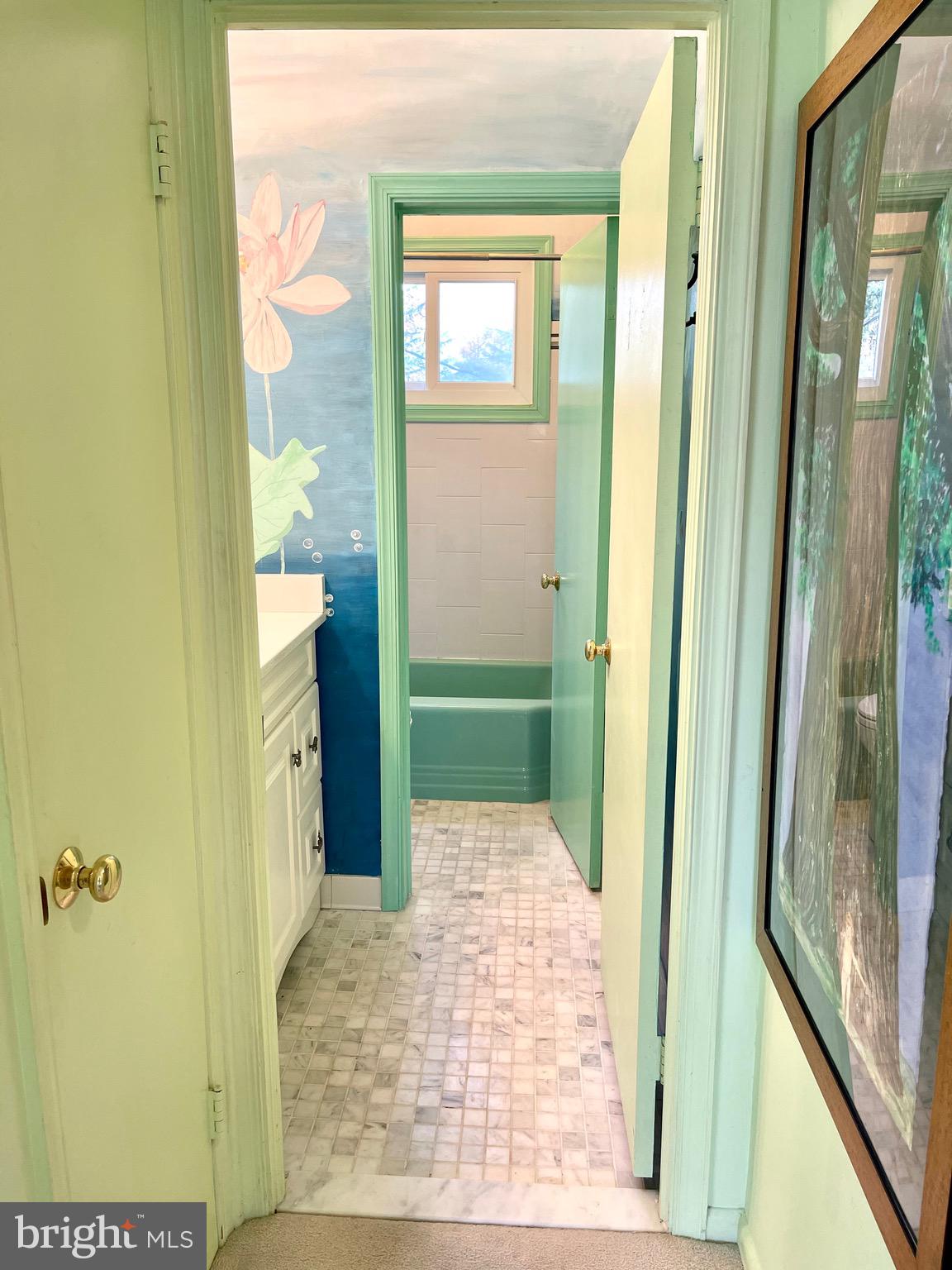 1212 Dulaney Valley Road Towson, MD 21286 - Photo 21 of 61 Mural painted by Shirley Albert (current owner)