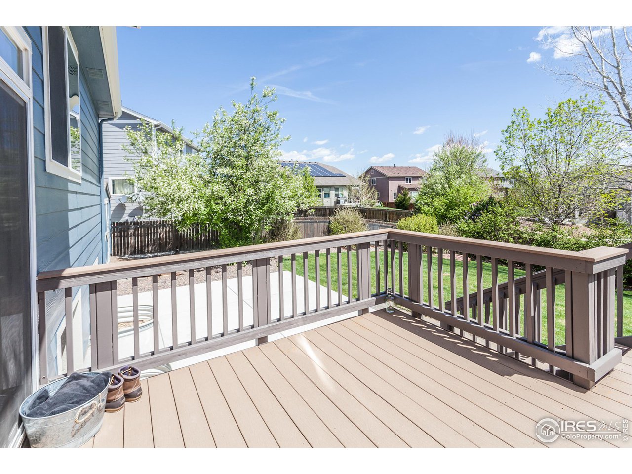 8594 Raspberry Drive Frederick, CO 80504 - Photo 32 of 40 a view of balcony with wooden floor