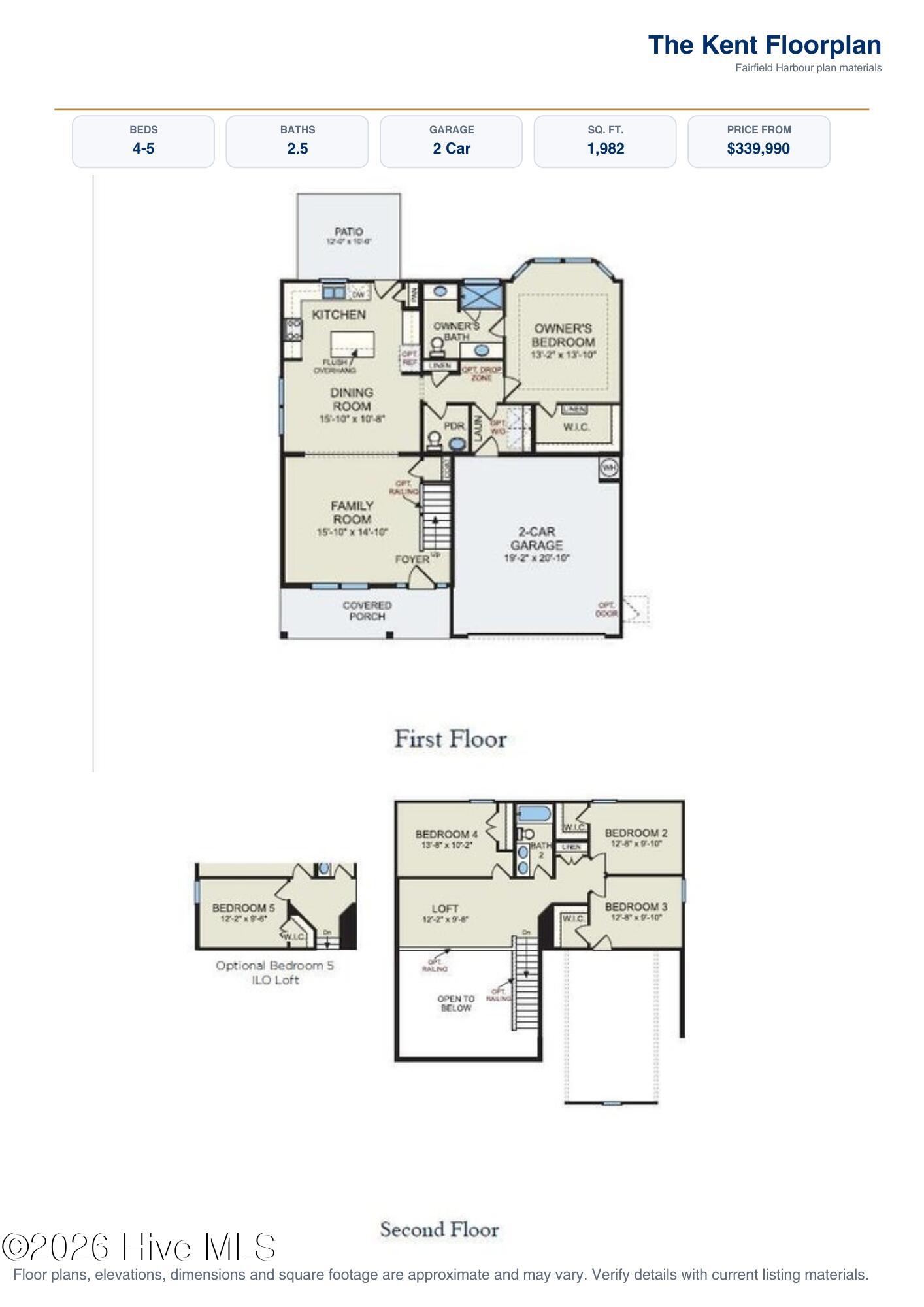 903 Red Sail Road New Bern, NC 28560 - Photo 29 of 29 The Kent FloorplanElevations