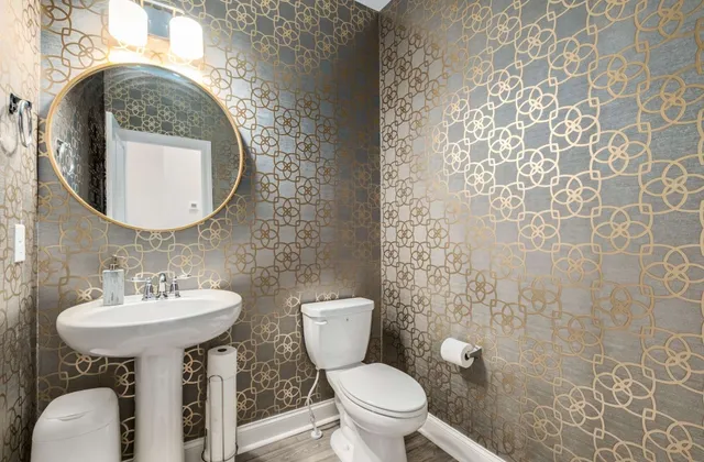 a bed room with a bed and a couch