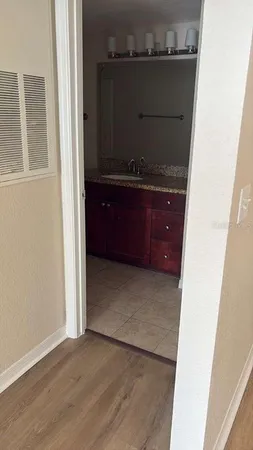 a view of wooden floor