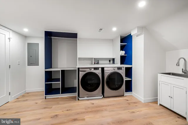 a view of a room with a large window and an outdoor view