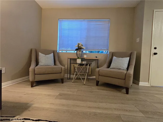 a living room with furniture and a couch