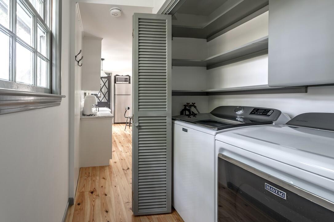 4 Dunaskin Road Centerville, MA 02632 - Photo 23 of 27 a close view of a utility room with washer and dryer