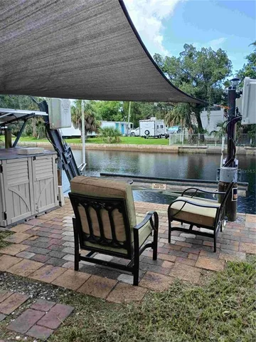 a view of a lake from a balcony