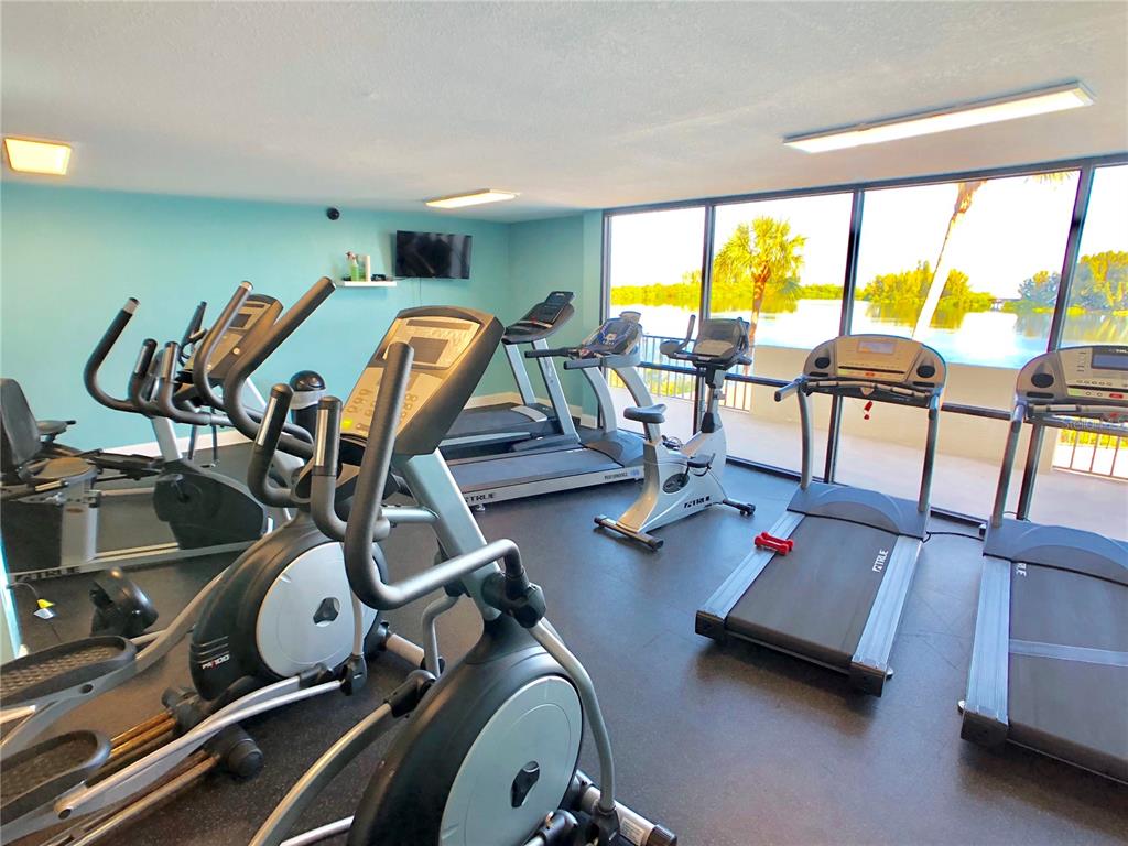 6009 Sea Ranch Drive, Unit 707 Hudson, FL 34667 - Photo 34 of 61 a view of a room with gym equipment