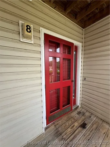 a view of front door of a house