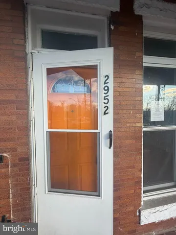 a view of a door of a house