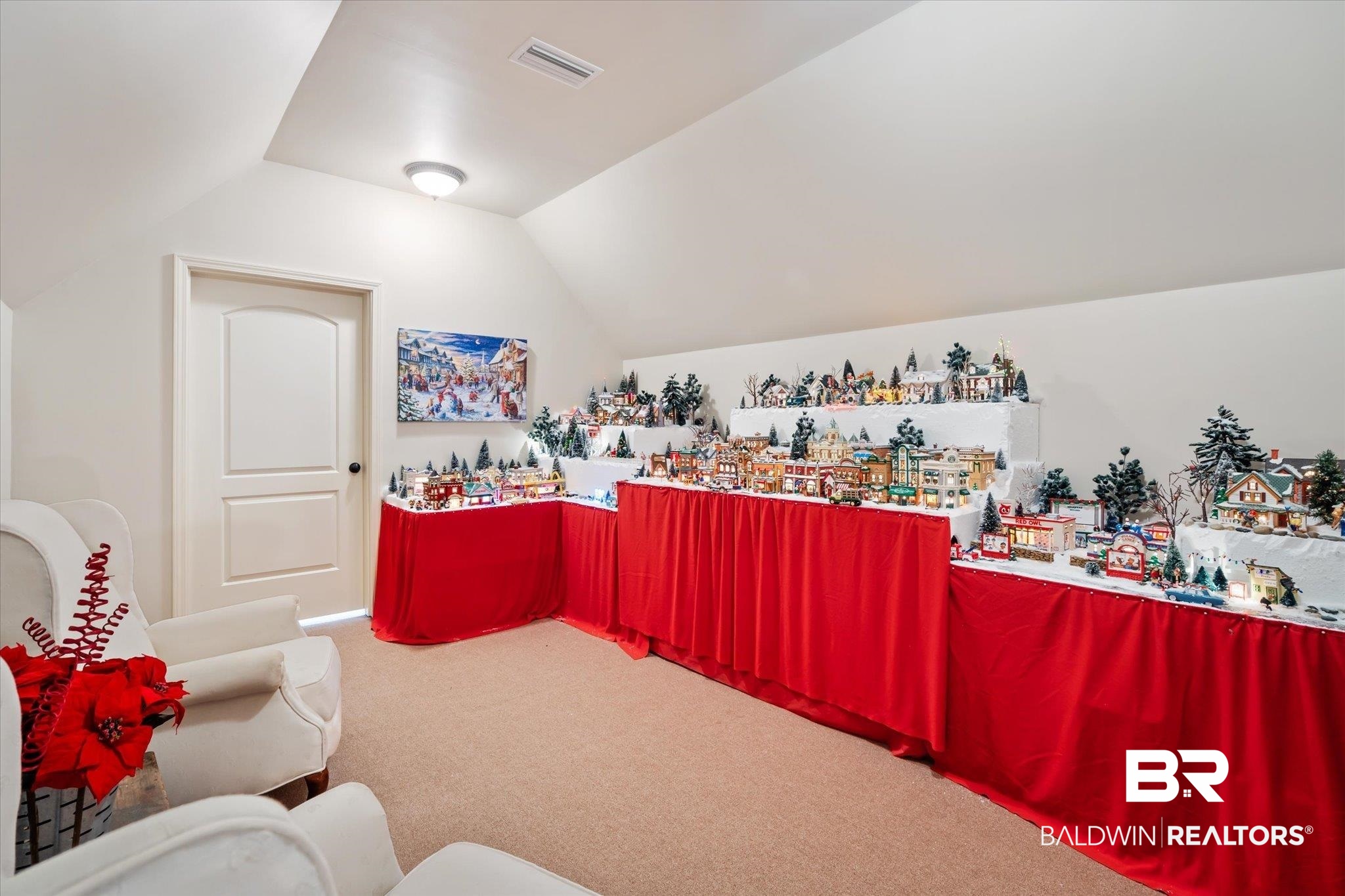 5683 Spring Landing Drive Theodore, AL 36582 - Photo 27 of 49 Interior space with lofted ceiling and carpet