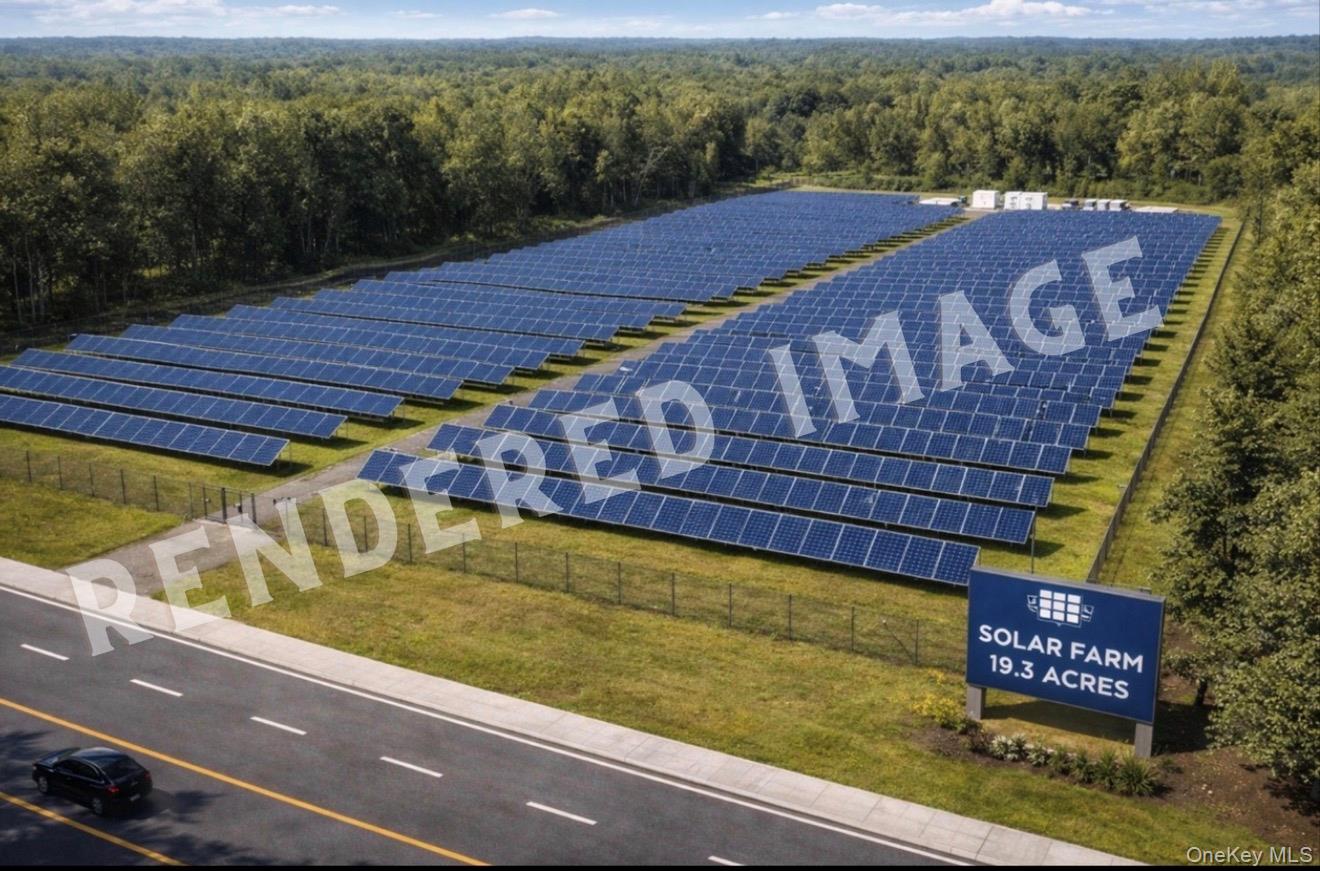 90 Freetown Road Wallkill, NY 12589 - Photo 6 of 9 Rendered picture of land with rendered solar farm picture as a possible build