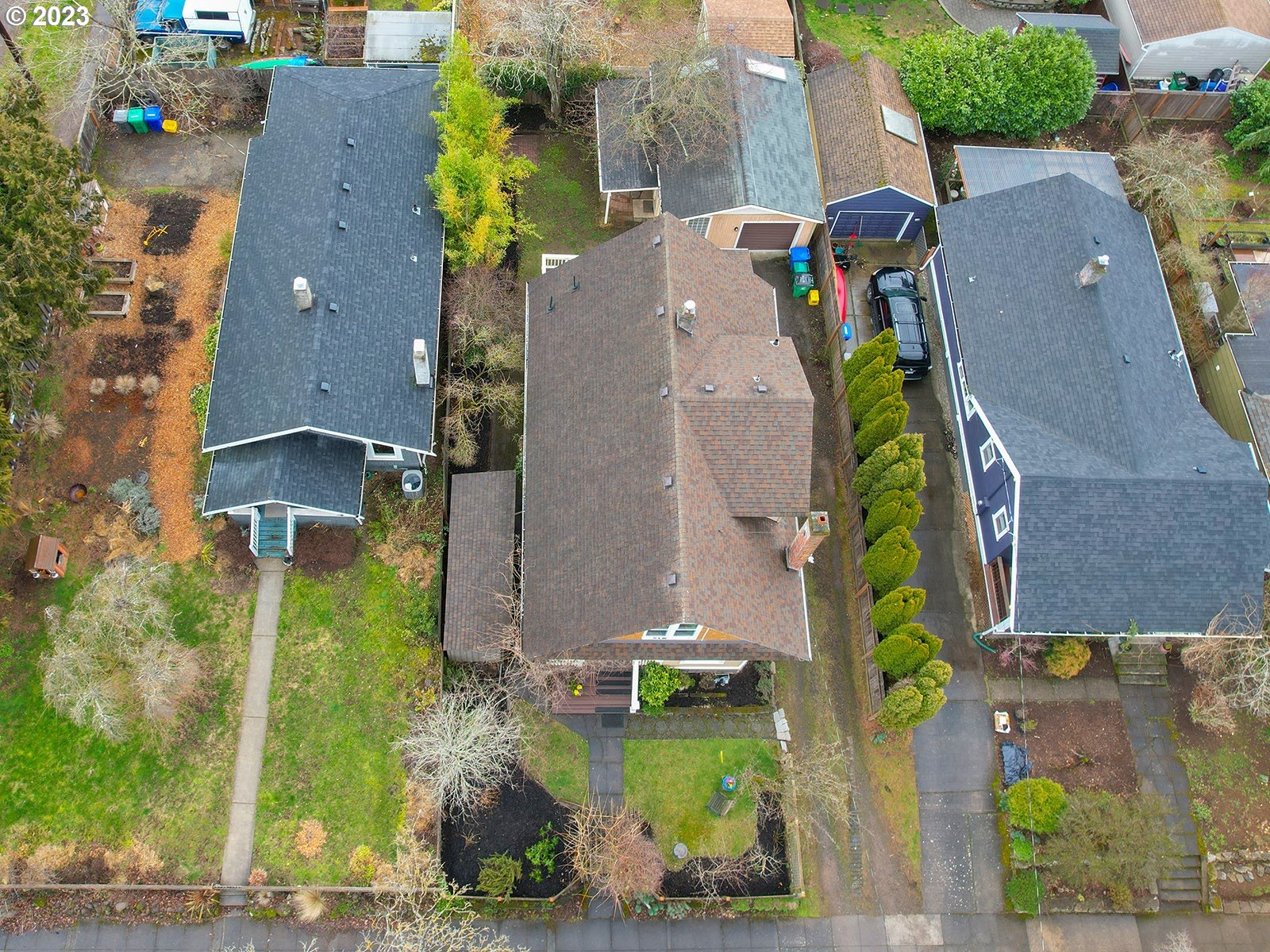 314 Northeast 69th Avenue Portland, OR 97213 - Photo 36 of 37 an aerial view of a house with outdoor space