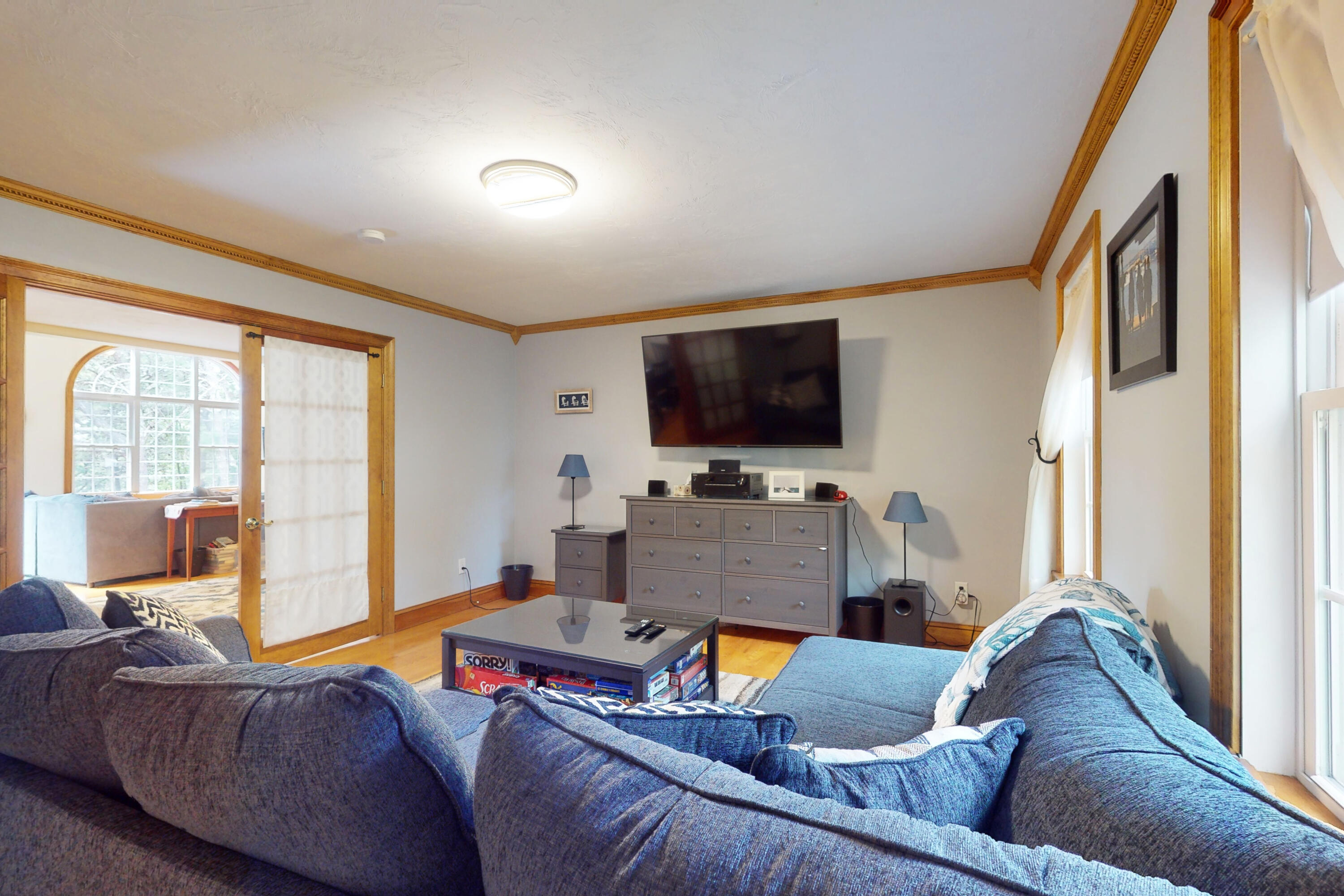 25 Fairmount Road South Dennis, MA 02660 - Photo 16 of 61 a living room with furniture and a flat screen tv