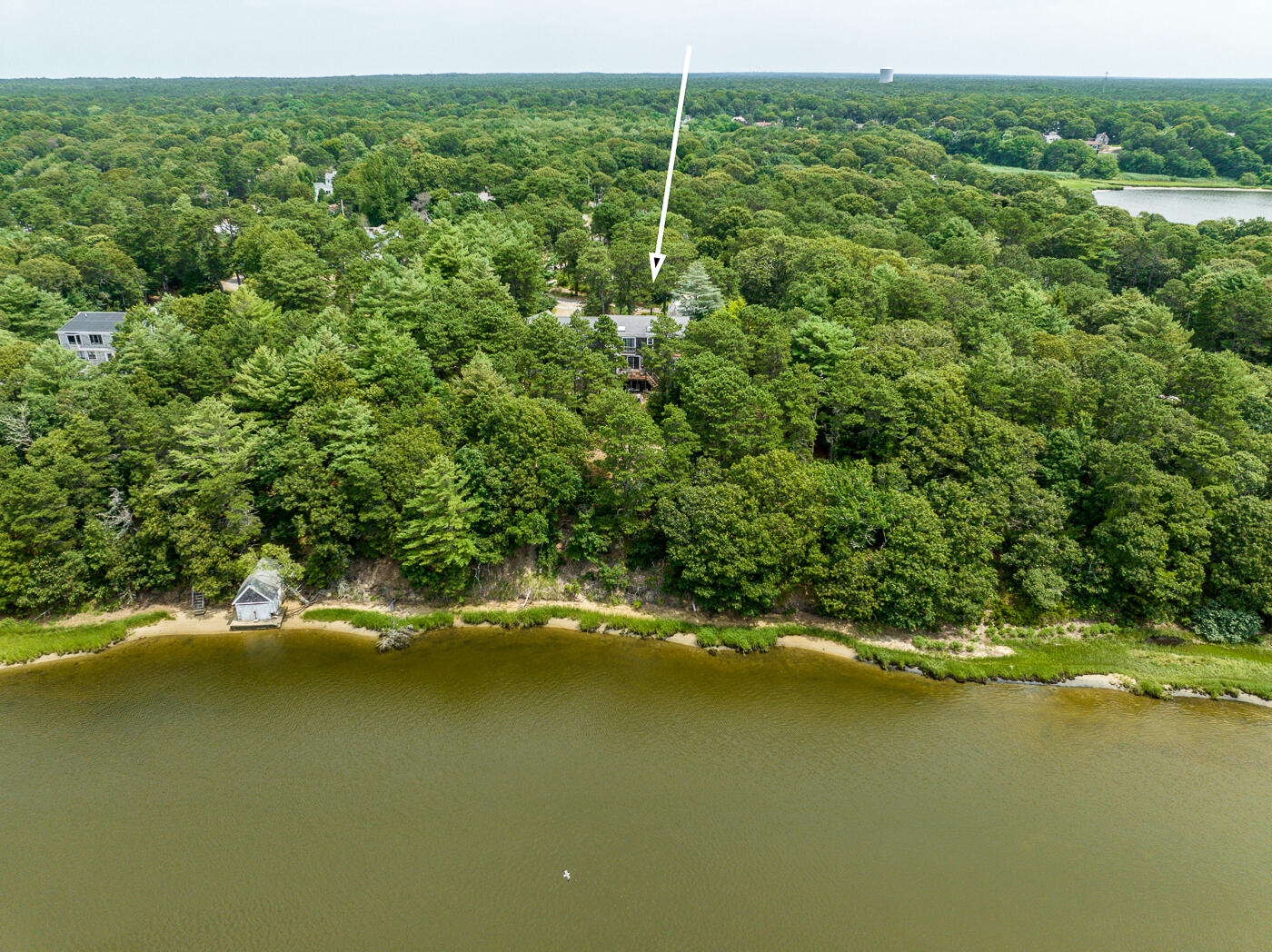 25 Fairmount Road South Dennis, MA 02660 - Photo 52 of 61 a view of a lake with houses