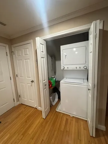 a room with a washer and dryer