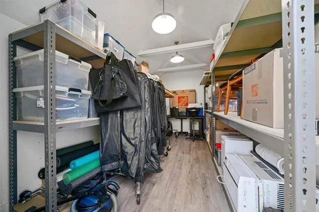 a aerial view of a house with a yard