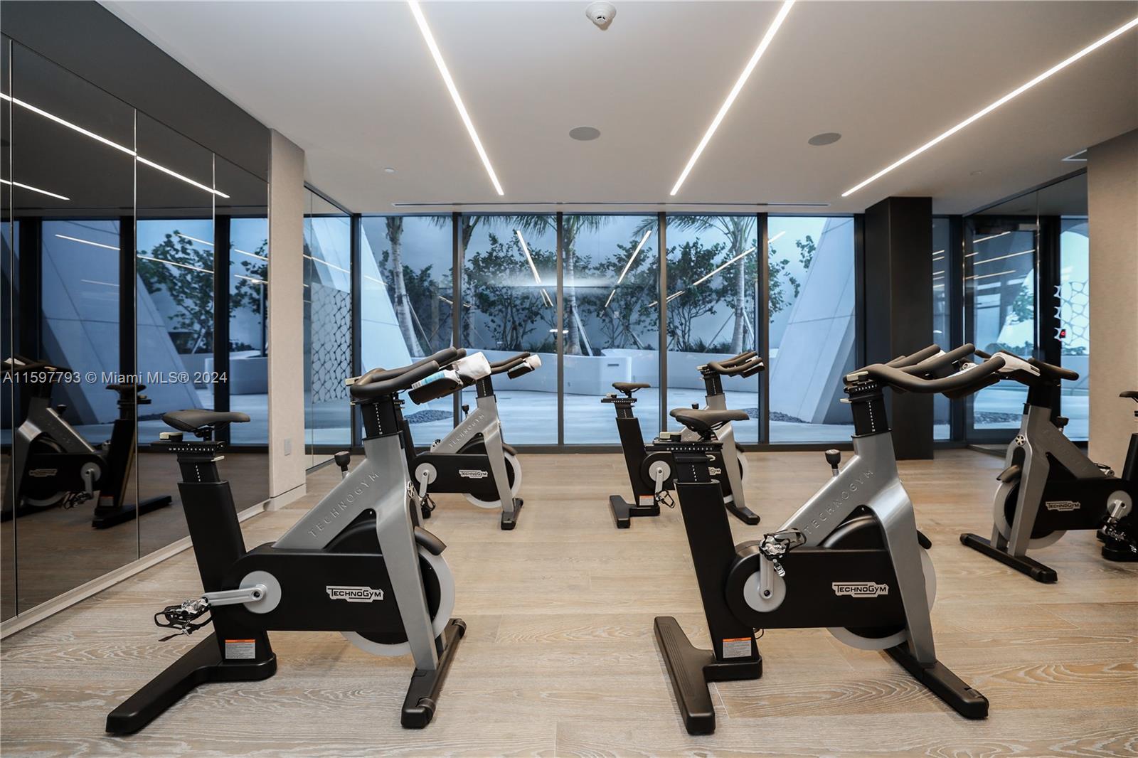 1000 Biscayne Boulevard, Unit 3701 Miami, FL 33132 - Photo 72 of 98 a view of a room with gym equipment