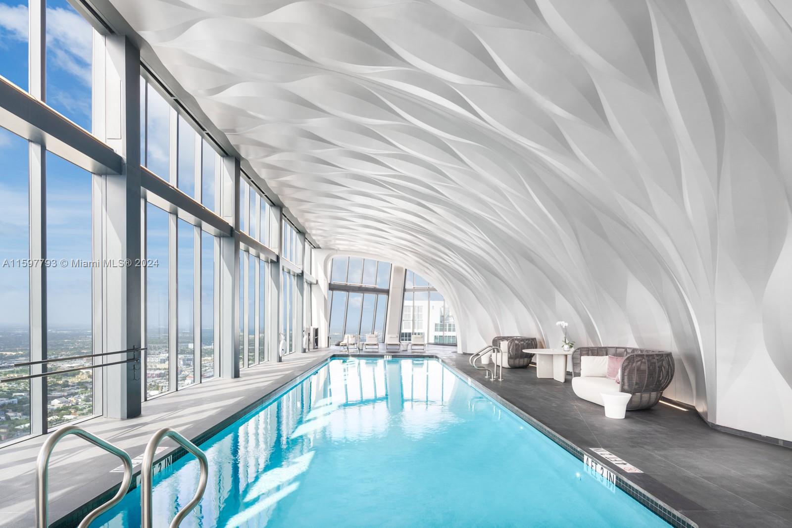 1000 Biscayne Boulevard, Unit 3701 Miami, FL 33132 - Photo 88 of 98 a view of entryway and hall with wooden floor