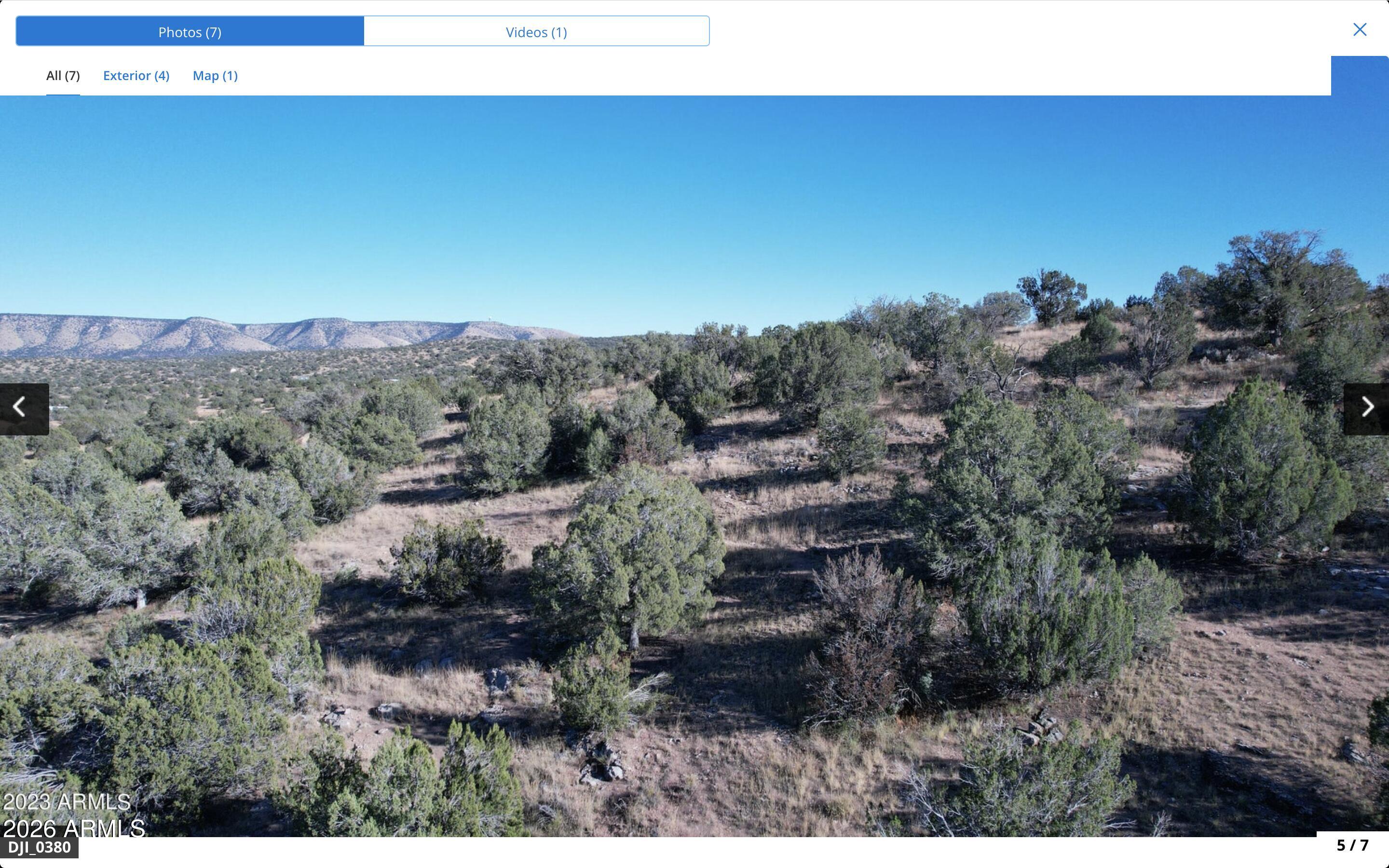 a view of a dry yard