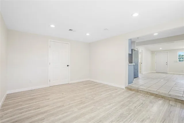 a view of an empty room