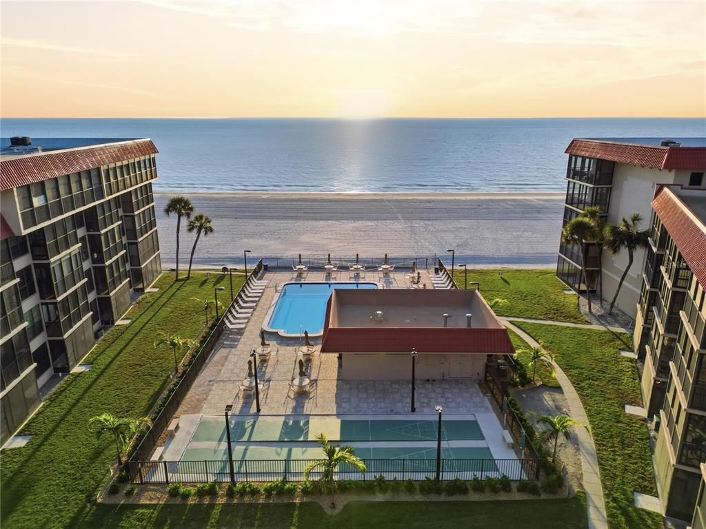17580 Gulf Boulevard, Unit 302 Redington Shores, FL 33708 - Photo 30 of 37 a view of a balcony with floor to ceiling windows