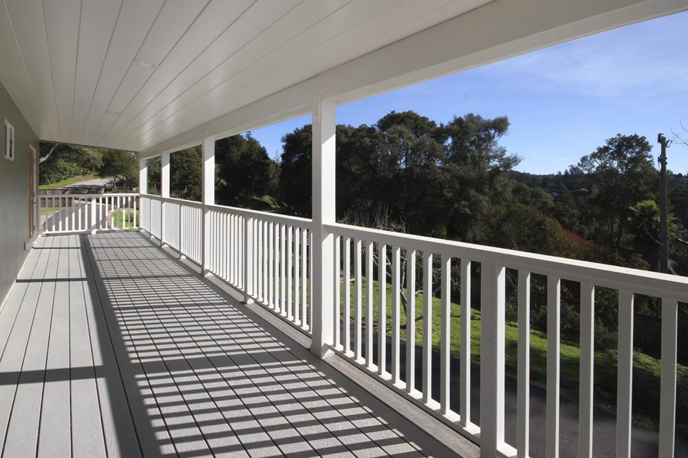 125 Charman Hill Road Aptos, CA 95003 - Photo 16 of 22 a view of balcony with wooden floor and fence