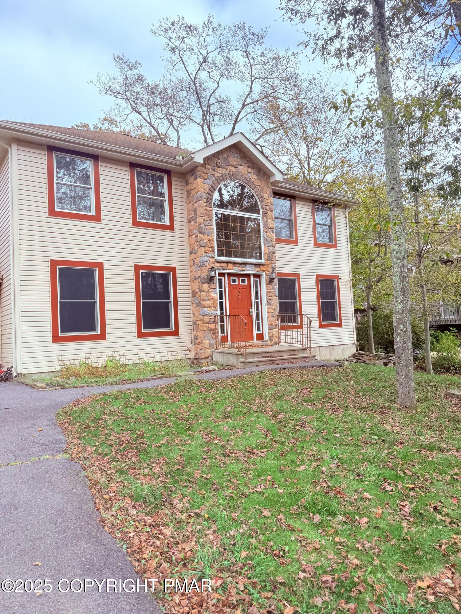 front view of house with a yard