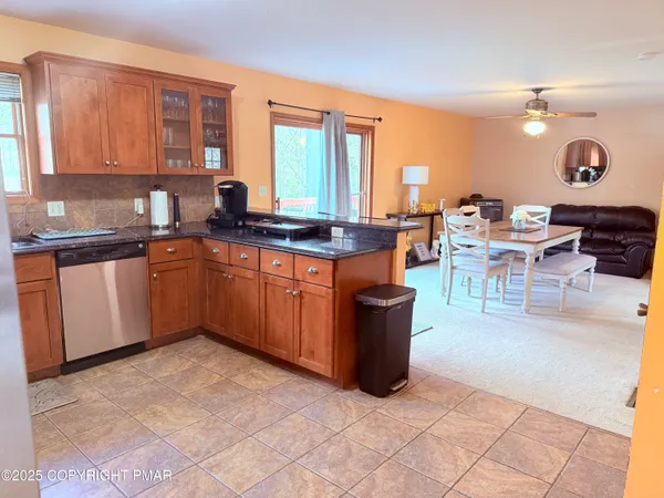 a kitchen with a sink counter top space and appliances