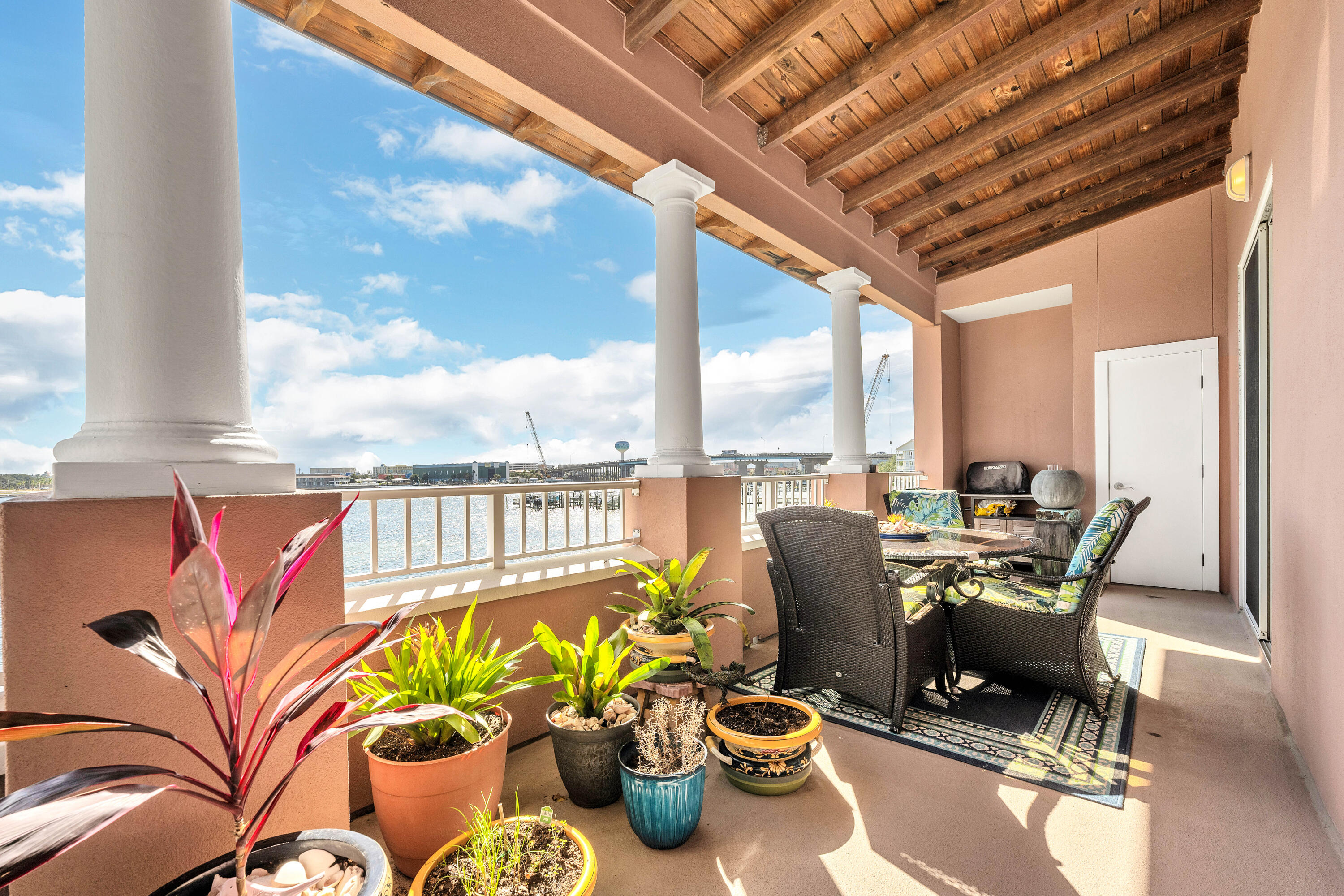 240 Brooks Street Southeast, Unit D301 Fort Walton Beach, FL 32548 - Photo 6 of 17 a view of a dining room with furniture water view and outside view
