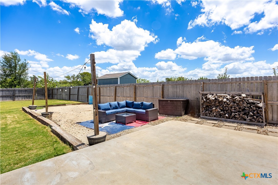 2021 Rustic Manor Drive Temple, TX 76502 - Photo 24 of 30 a view of a outdoor space with seating area and entertaining space