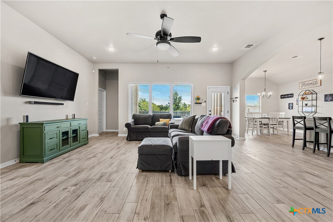 2021 Rustic Manor Drive Temple, TX 76502 - Photo 6 of 30 a living room with furniture and a flat screen tv