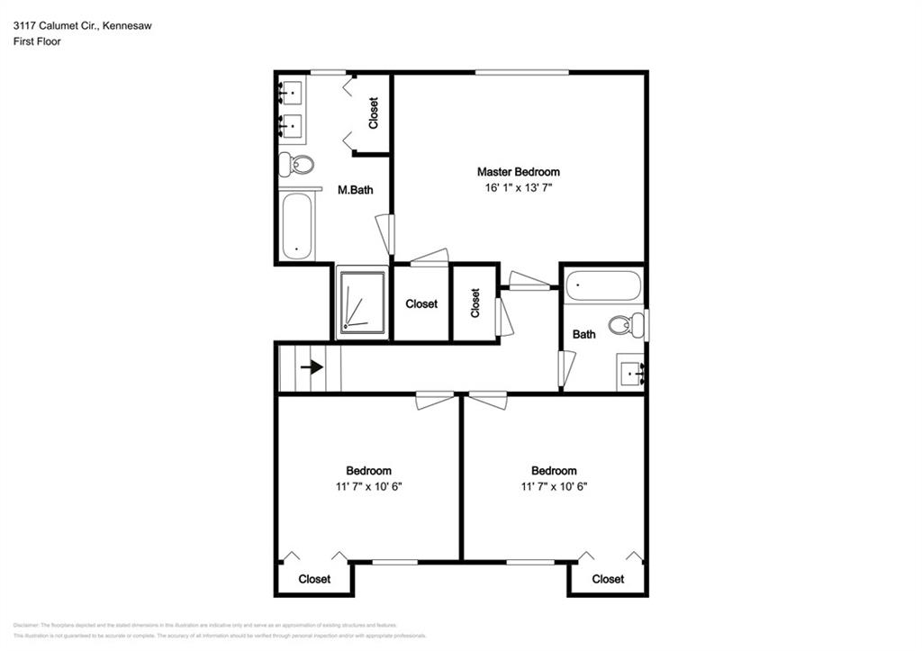 3117 Calumet Circle Northwest Kennesaw, GA 30152 - Photo 20 of 21 a picture of a floor plan