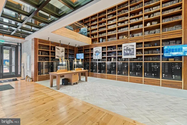 a view of a roof deck with sitting area