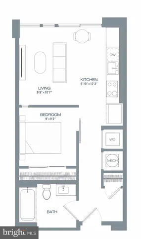 $1,999 | 70 N Street Southeast, Unit 511, Washington, DC 20003