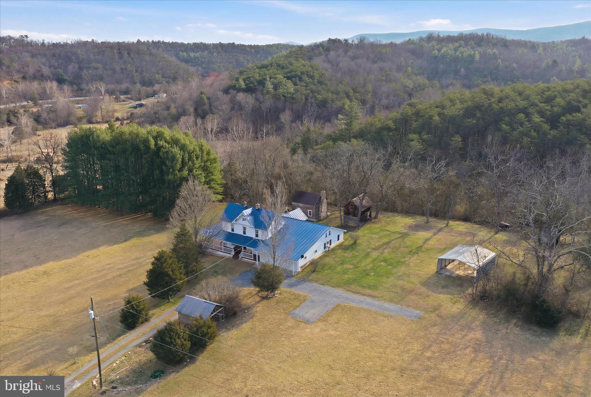 175 Clark Road Wardensville, WV 26851 - Photo 47 of 59 an aerial view of a house