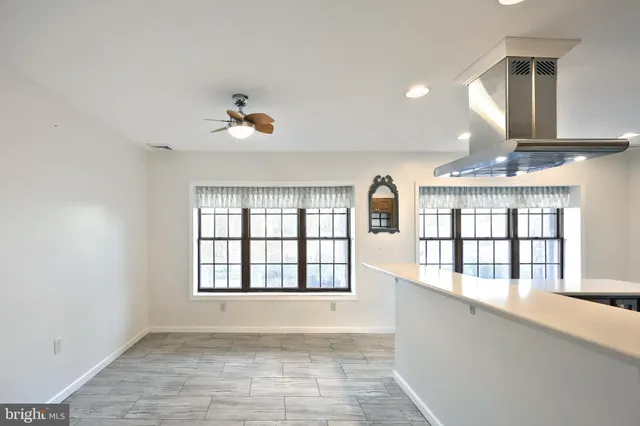 a room with furniture