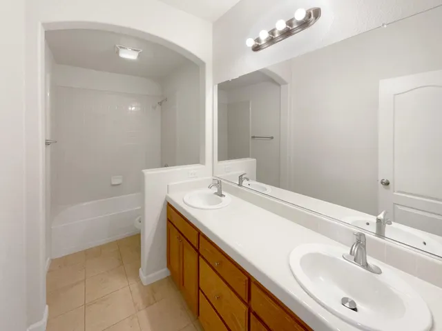 a bathroom with a sink and a bathtub