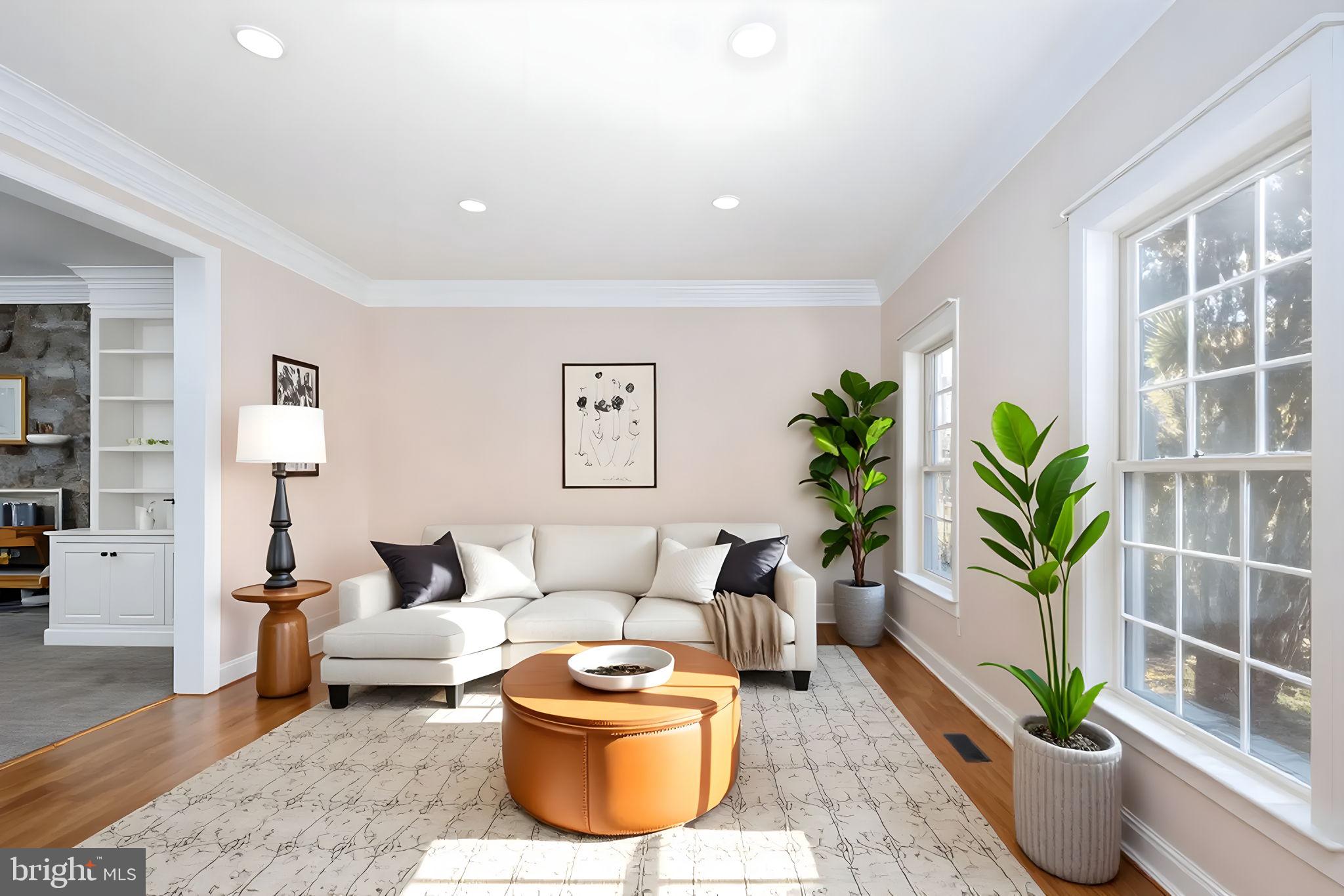 231 Kimberwick Lane Stafford, VA 22556 - Photo 16 of 78 a living room with furniture a potted plant and a lamp
