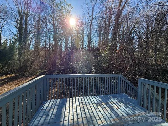 a view of wooden deck