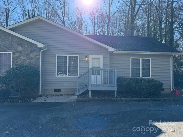 a backyard of a house