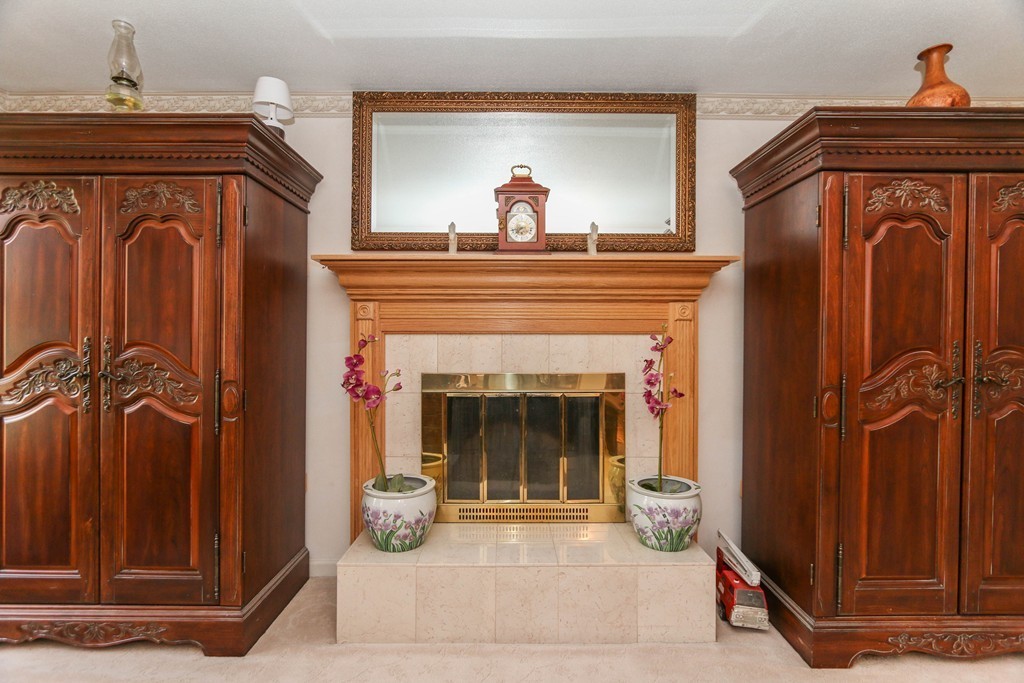1016 Frank Smith Road Longmeadow, MA 01106 - Photo 12 of 28 a view of a livingroom with a fireplace mirror and a shower