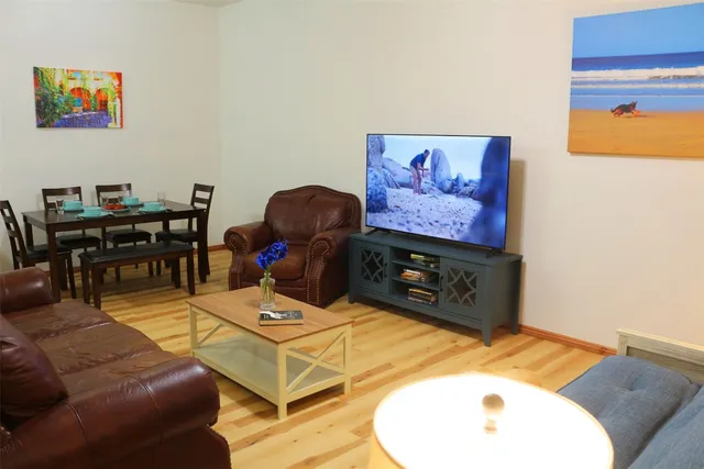 a view of table and chair