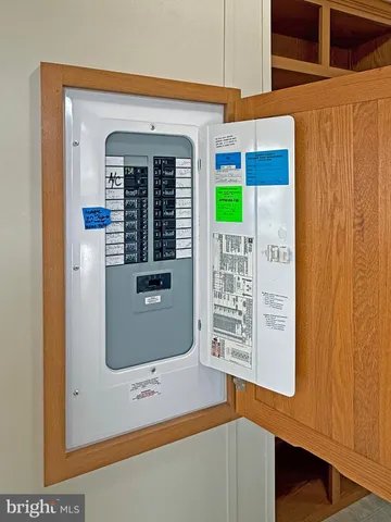 a hallway with closet