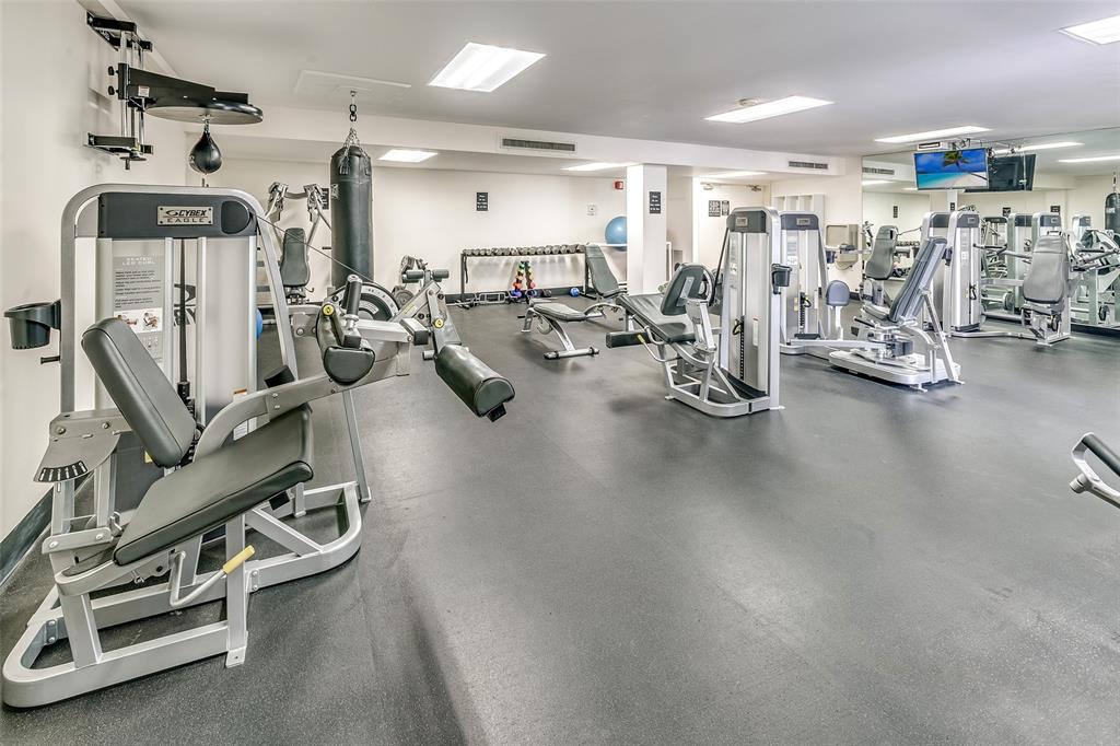 111 Briny Avenue, Unit 1805 Pompano Beach, FL 33062 - Photo 27 of 29 a view of a room with gym equipment