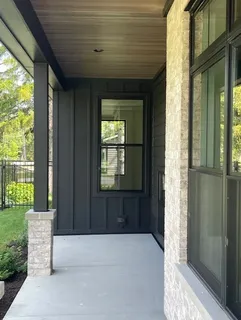 a view of front door of house