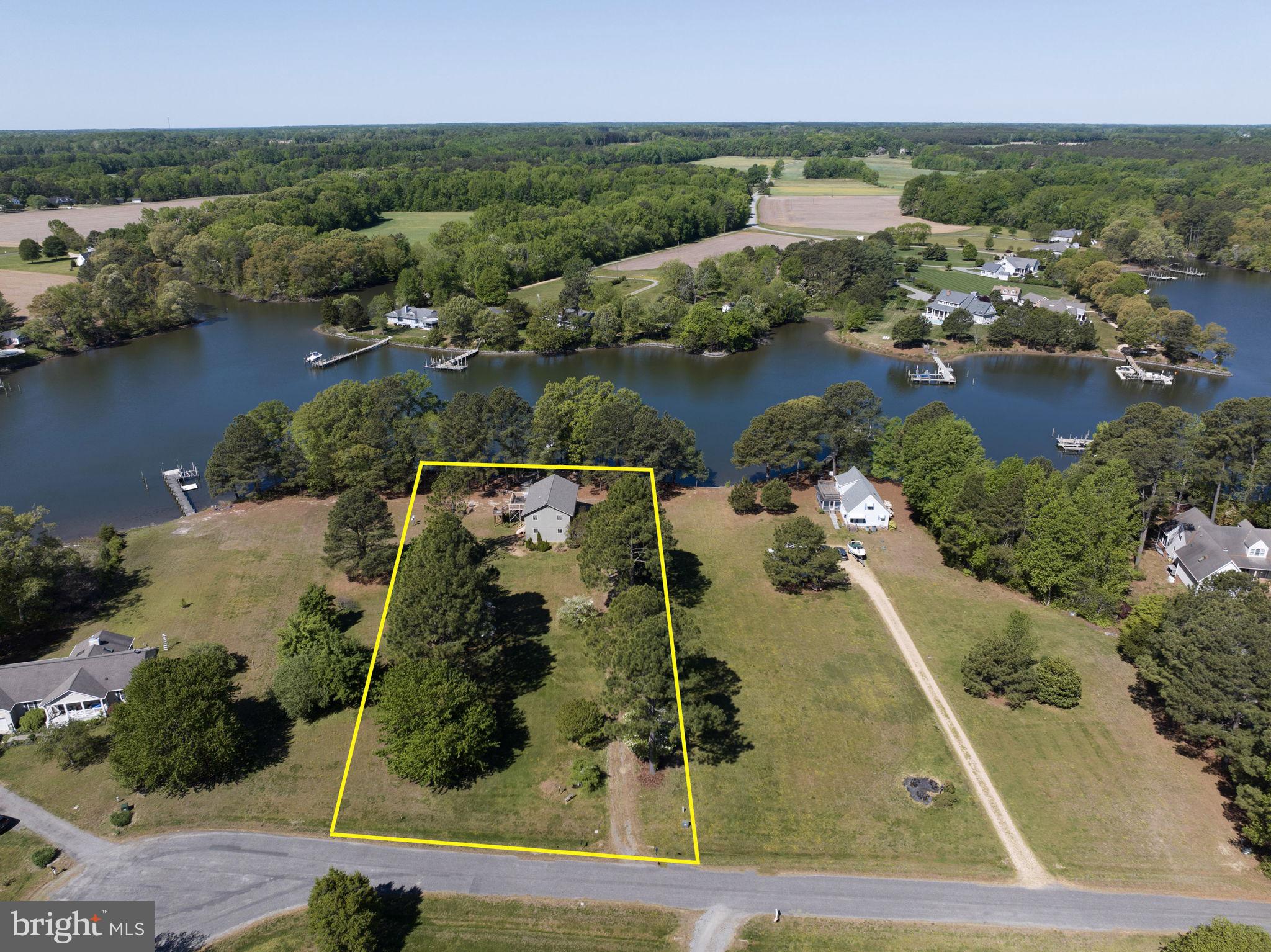 33 Lagrange Avenue Kilmarnock, VA 22482 - Photo 33 of 84 an aerial view of residential houses with outdoor space and lake view